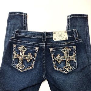 Miss Me skinny jeans with Cross pockets